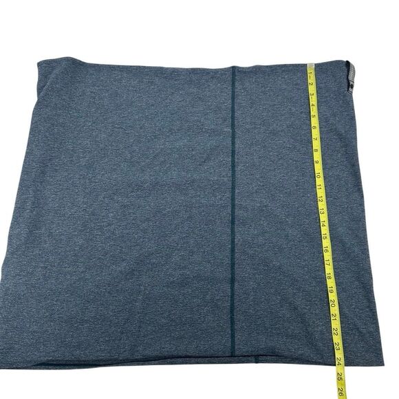 Lululemon Vinyasa Scarf Heathered Blue Black Infinity Snps Stretch Active - Picture 5 of 6